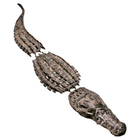 Large Crocodile Sculpture at 1stDibs