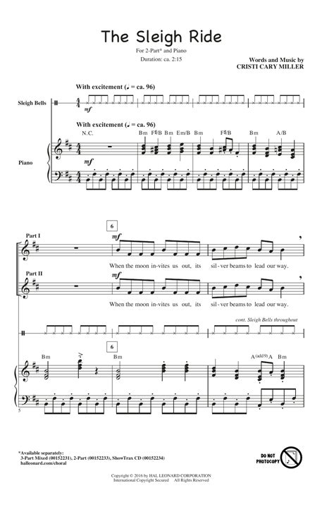 The Sleigh Ride | Sheet Music Direct