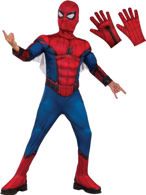 Spiderman Kids Deluxe Costume Kit - Red & Blue - Walmart.com - Walmart.com