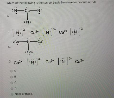 Solved Which of the following is the correct Lewis Structure | Chegg.com