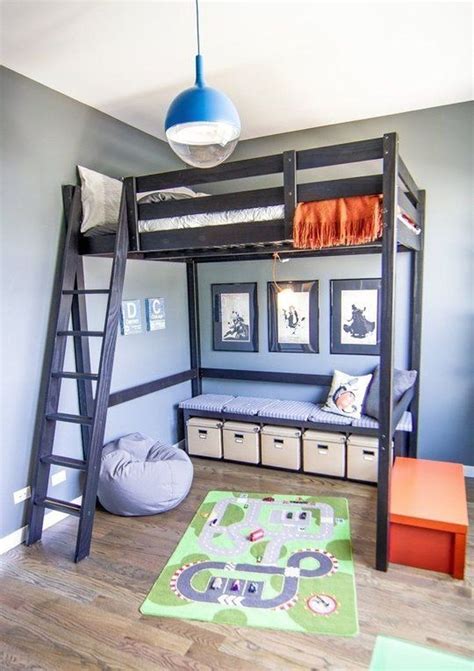 Fantastic Bunk Bed Design Ideas For Boys Room 46 | Loft beds for small rooms, Beds for small rooms