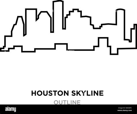 Houston texas skyline silhouette travel hi-res stock photography and ...