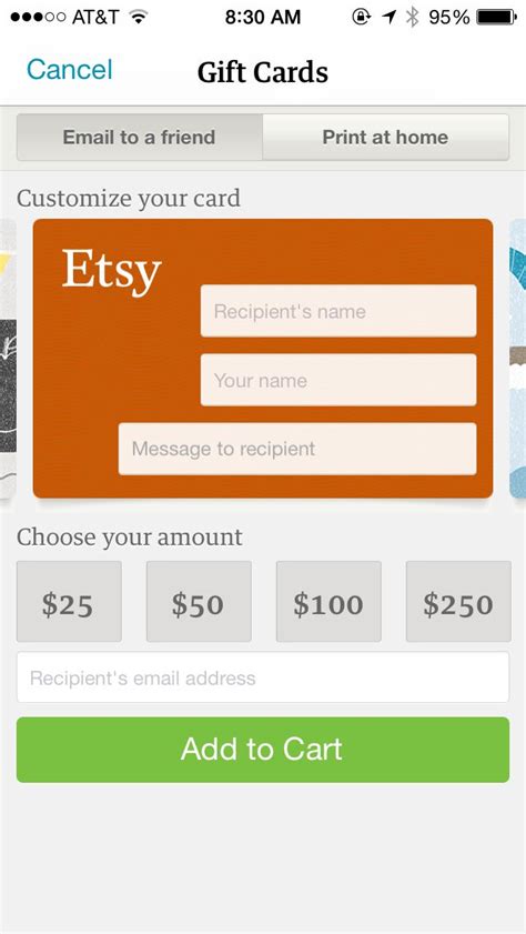 Etsy gift card | Gifts, Cards, Etsy