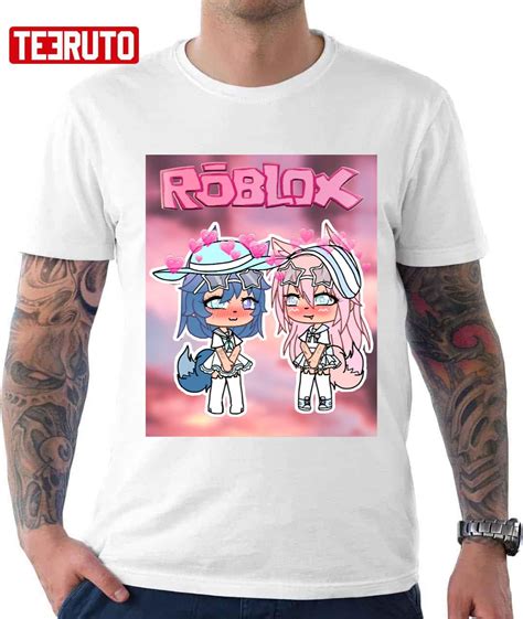 Aesthetic Roblox Girl Pink Unisex T-Shirt - Teeruto