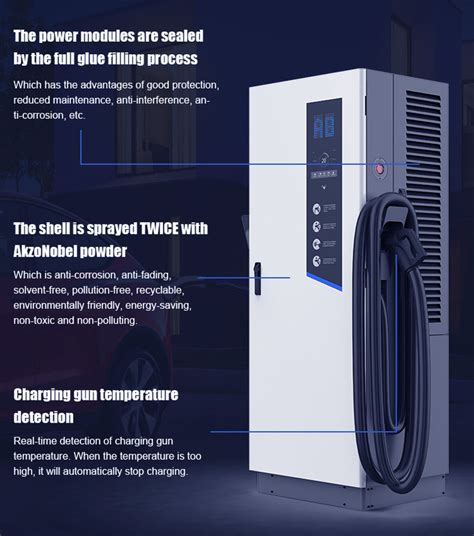 Iec 61851-1 Mode 3 Ev Fast Charging Stations 80kw 60KW Ccs Ev Charger Type 2 1