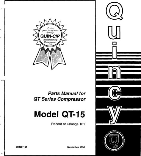 Quincy QT Compressor Manual