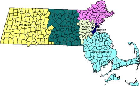 MSLA Regions - Massachusetts School Library Association