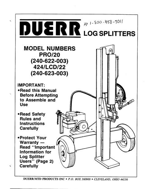 Champion Log Splitter Parts Diagram | Reviewmotors.co