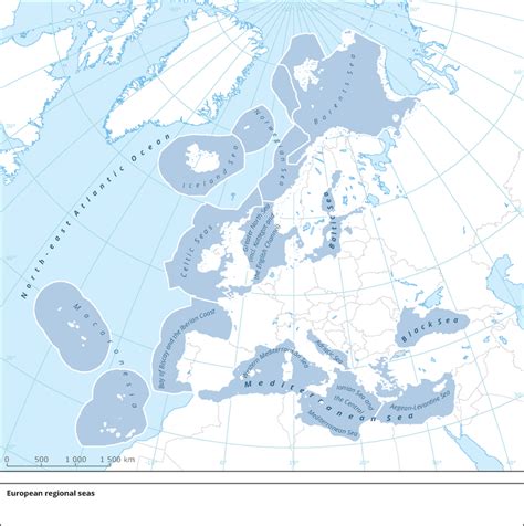 Map Of Europe Seas - Draw A Topographic Map