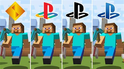 Minecraft (2011) PS1 vs PS2 vs PS3 vs PS4 | Graphics Comparison - YouTube