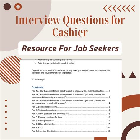 Cashier Interview Questions Workbook - Get Hired with Confidence