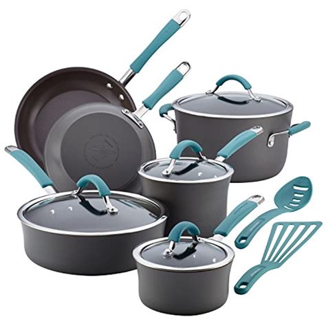 Rachael Ray Cucina Hard Anodized Nonstick Cookware Pots and Pans Set ...