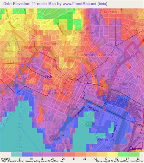Elevation of Oslo,Norway Elevation Map, Topography, Contour