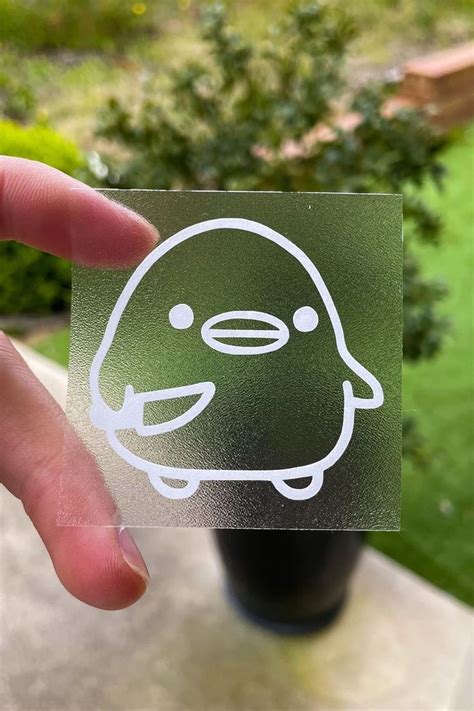 Duck Vinyl Sticker Car Accessory Cute Car Decals Laptop Sticker Funny Aesthetic Car Decal - Etsy ...