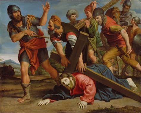 The Way to Calvary (about 1610) by Domenichino (Domenico Zampieri) - Public Domain Bible Painting