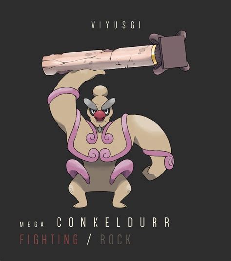 MEGA CONKELDURR by Viyusgi.deviantart.com on @DeviantArt | Mega evolution pokemon, Pokemon ...