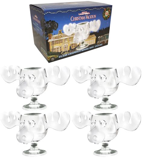 National Lampoon's Christmas Vacation Griswold Moose Mug 8oz Glass Set ...