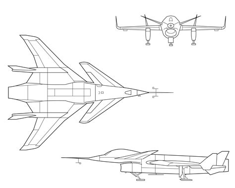 Airplane Drawing Top View at GetDrawings | Free download