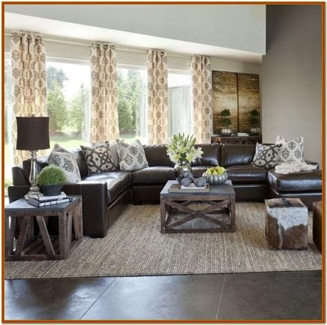 Brown Sofa Decorating Living Room Ideas | Brown couch living room, Leather couches living room ...