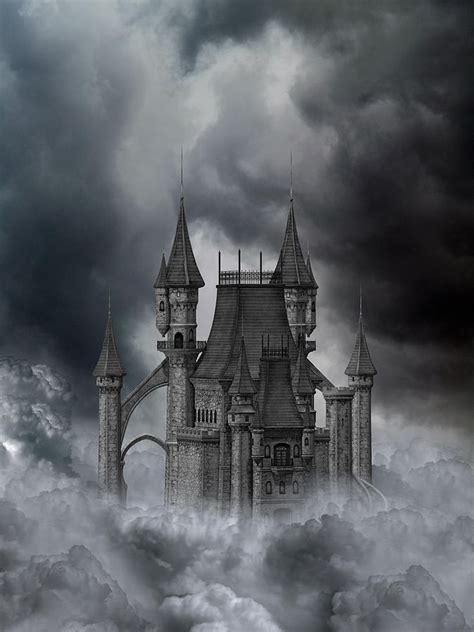 Dark Castle Digital Art by Simone Gatterwe