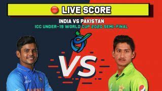 Live cricket score India U19 vs Pakistan U19, ICC Under-19 World Cup ...