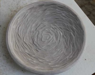 It's About Art and Design: Carved Clay Rose Petal Plate