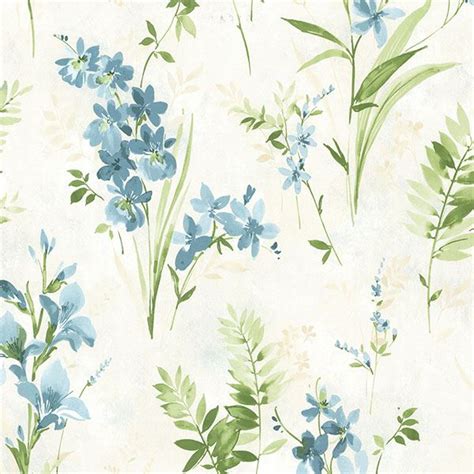 Henrietta Blue Watercolor Floral | 2605-21630