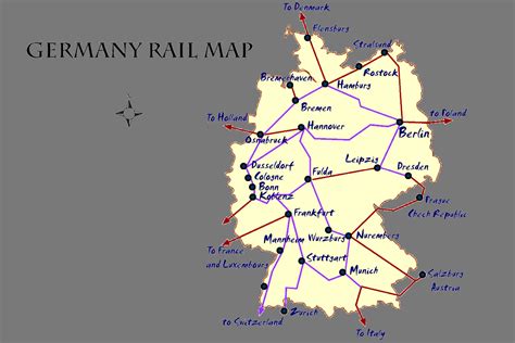 Germany Rail Map and Transportation Guide