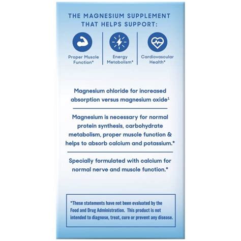 Slow-Mag Slow-Mag Magnesium Chloride With Calcium, Packaging may vary, 60 Count (Pack of 3 ...