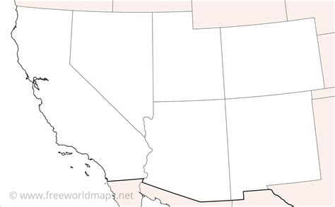 Southwestern US political map - by freeworldmaps.net