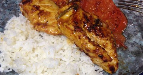 Barbecue Chicken And White Rice Recipe by Fetoon - Cookpad