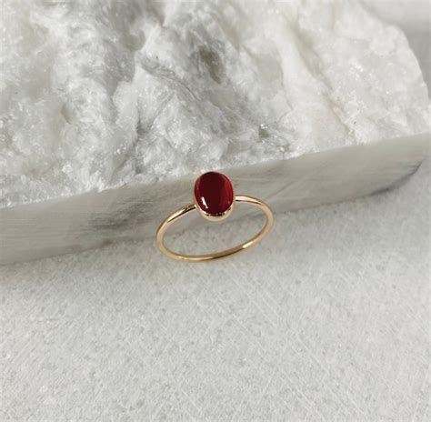 Carnelian Ring Gold Filled Gemstone Ring or Sterling Silver - Etsy