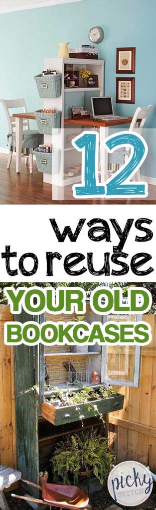 12 Ways to Reuse Your Old Bookcases • Picky Stitch