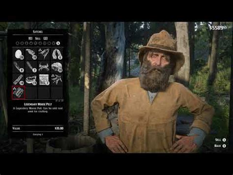 RDR 2: Sell the Legendary Moose Pelt - YouTube