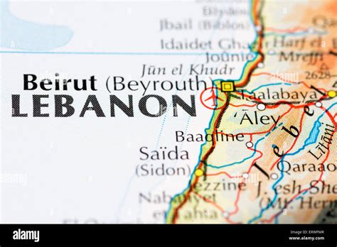 Map of beirut hi-res stock photography and images - Alamy