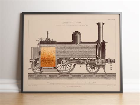 Steam Train Illustrated Printable Poster - Etsy Hong Kong