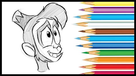 How to draw ABU from ALADDIN - YouTube