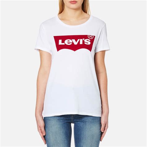 Levi's Women's Perfect Logo T-Shirt - White Womens Clothing | TheHut.com