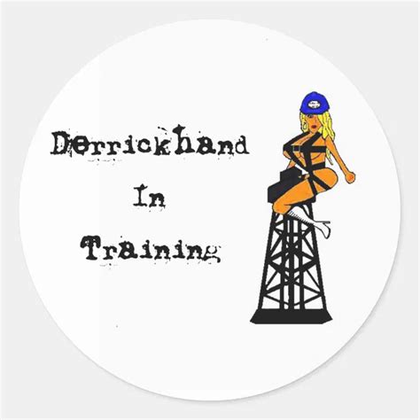 Derrickhand In Training Hard Hat Sticker | Zazzle