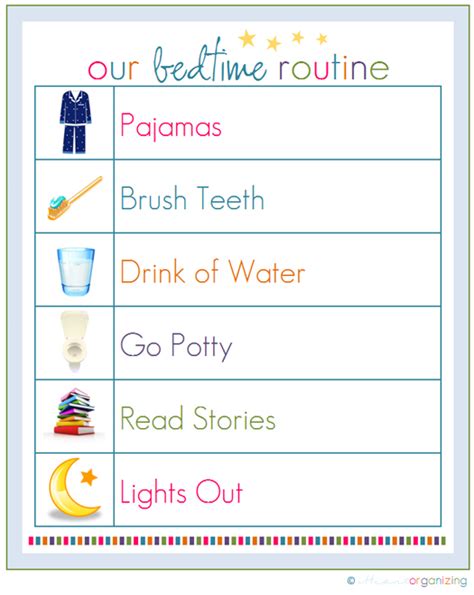 Free Bedtime Routine Printable - 24/7 Moms