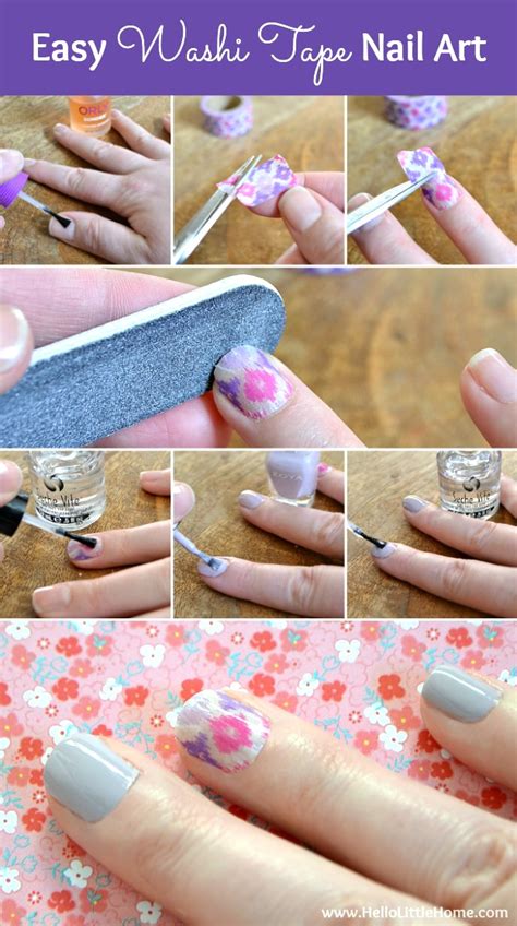 Cute And Easy Nail Designs Using Tape