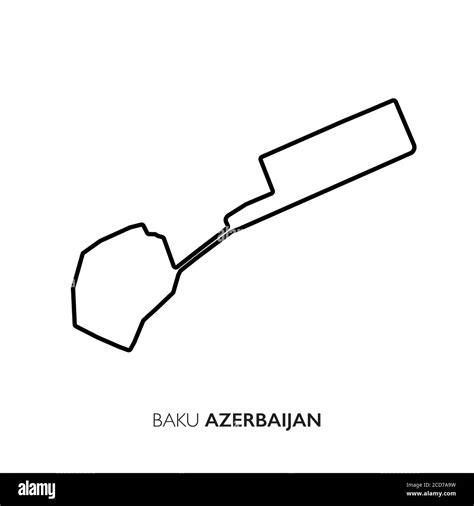 Baku City Circuit Azerbaijan Motorsport Race Track Vector Map | sexiezpix Web Porn