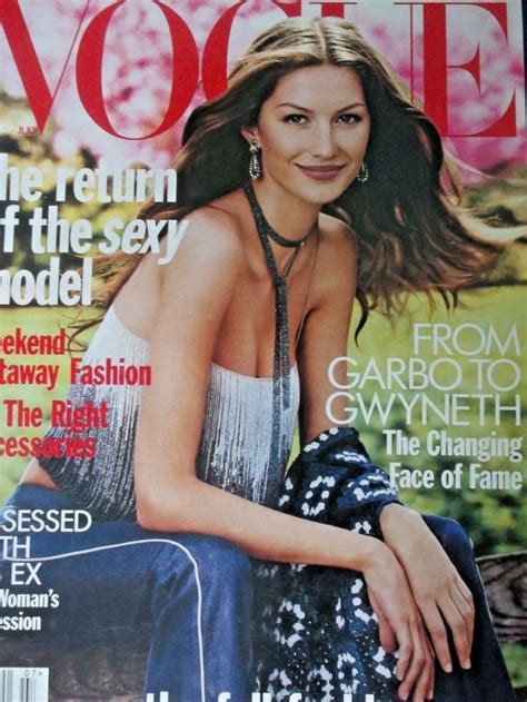 VOGUE MAGAZINE JULY 1999 Gisele Bundchen Excellent Condition, Like New ...