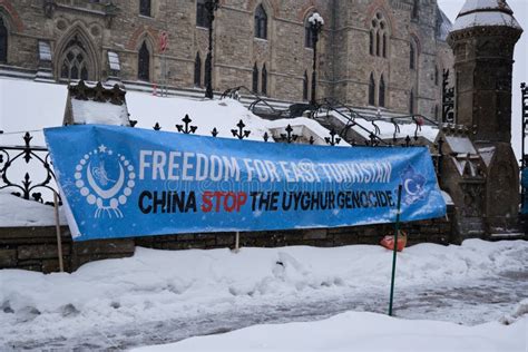 Ottawa, Canada. February 22, 2021. End Genocide in Uyghur Rally in ...