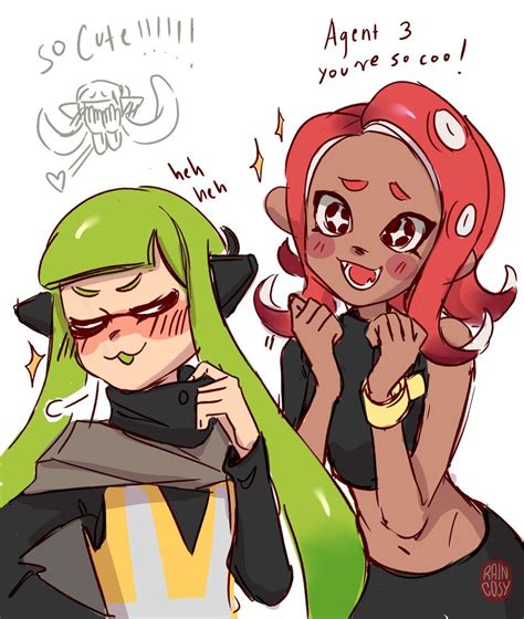 Splatoon Agent 8 x Agent 3 by Rain @ EXPANSION ‼️ (@raincosy) | Twitter | Splatoon memes ...