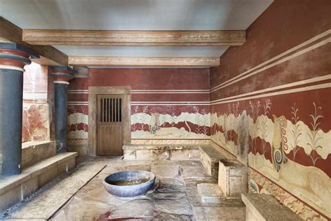 The Palace of Minos at Knossos in Ancient Crete