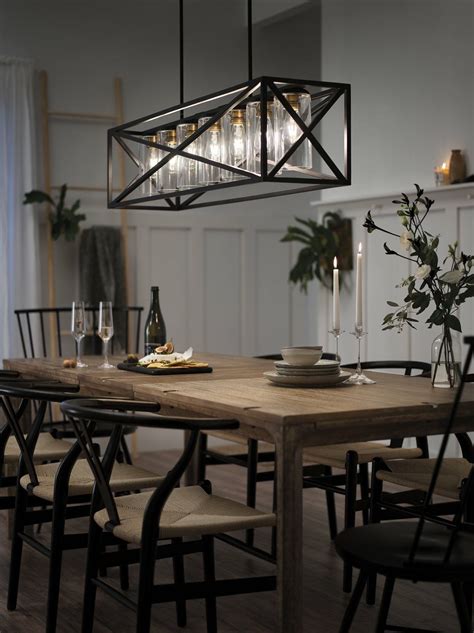 Modern Farmhouse Linear Chandelier