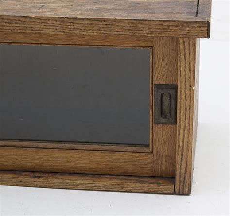 Antique Oak Display Case | EBTH