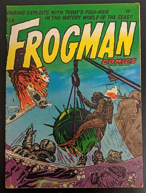 Frogman Comics #8_Feb 1953_Hill Periodicals, Inc. | Comics, Classic comic books, Comic books art