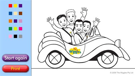 Wiggles Big Red Car Coloring Page | Images and Photos finder